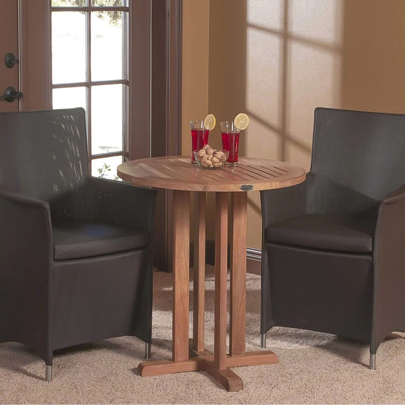 Westminster Teak Westminster Teak Round Teak Outdoor Bistro Table