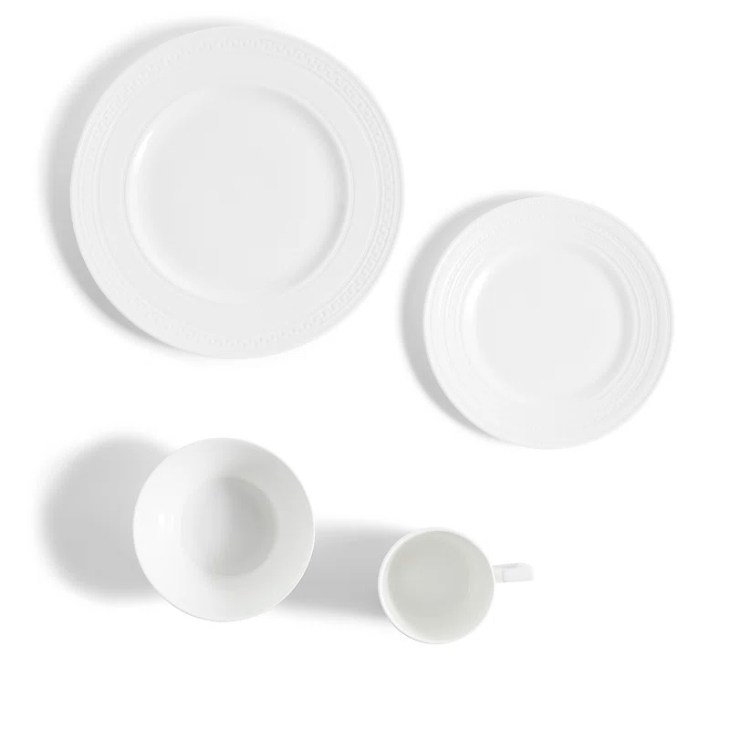 Wedgwood Intaglio 16 Piece Bone China Dinnerware Set - Service for 4