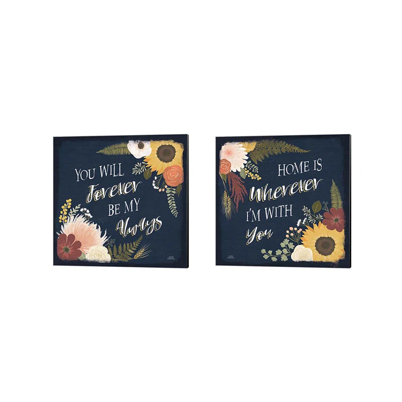Red Barrel Studio® " Autumn Romance VII & VIII " by Laura Marshall 2 - Pieces (Set of 2)