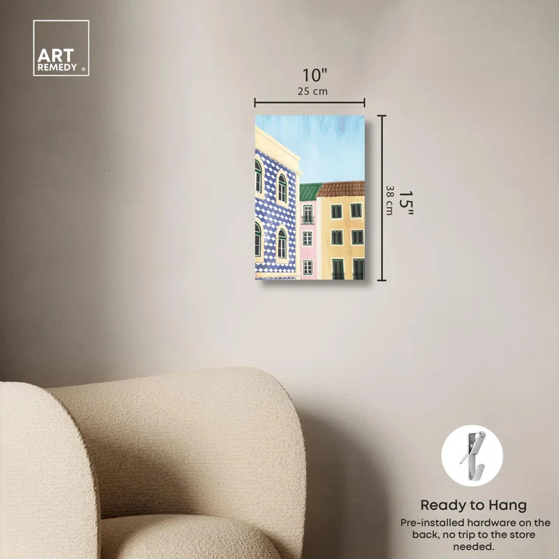 Art Remedy Around the Corner Canvas Fashion Art Prints by Art Remedy