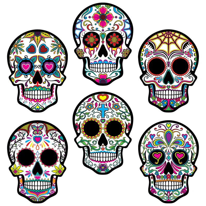 The Beistle Company Paper Day Of The Dead Cutouts