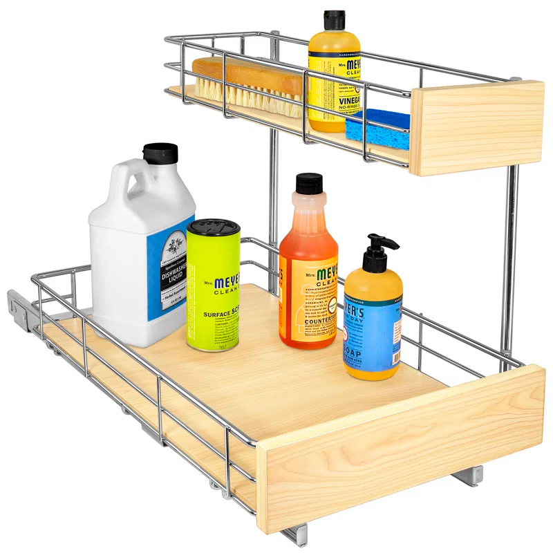 LYNK PROFESSIONAL LYNK PROFESSIONAL® Select™ Slide Out Under Sink Kitchen Cabinet Organizer 11.5"W x 18"D, Wood