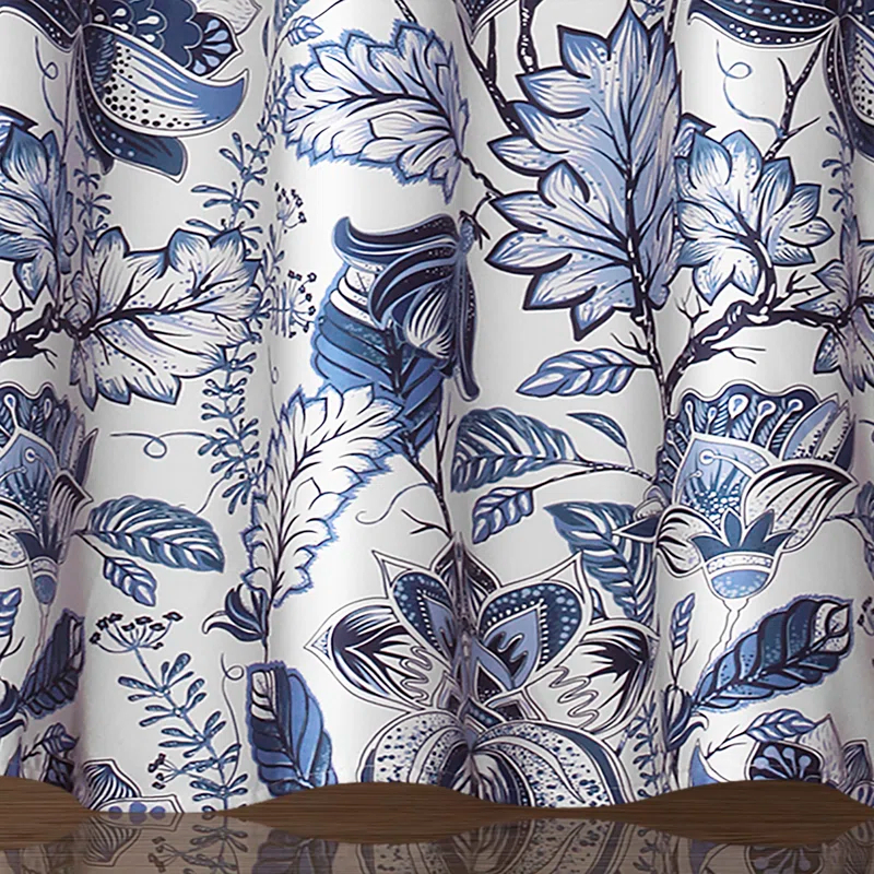 Lush Decor Cynthia Jacobean Floral Shower Curtain