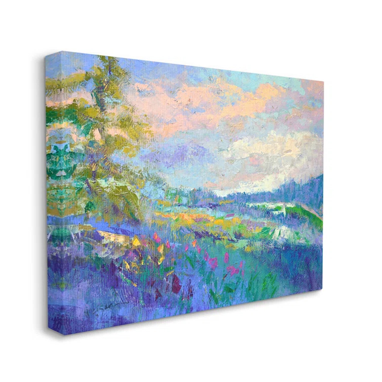 Stupell Industries " Modern Hill Woodland Landscape " by Dorothy Fagan Painting Print
