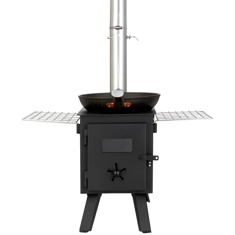 VEVOR 11 Square Feet Natural Vent Freestanding Wood Pellets Stove
