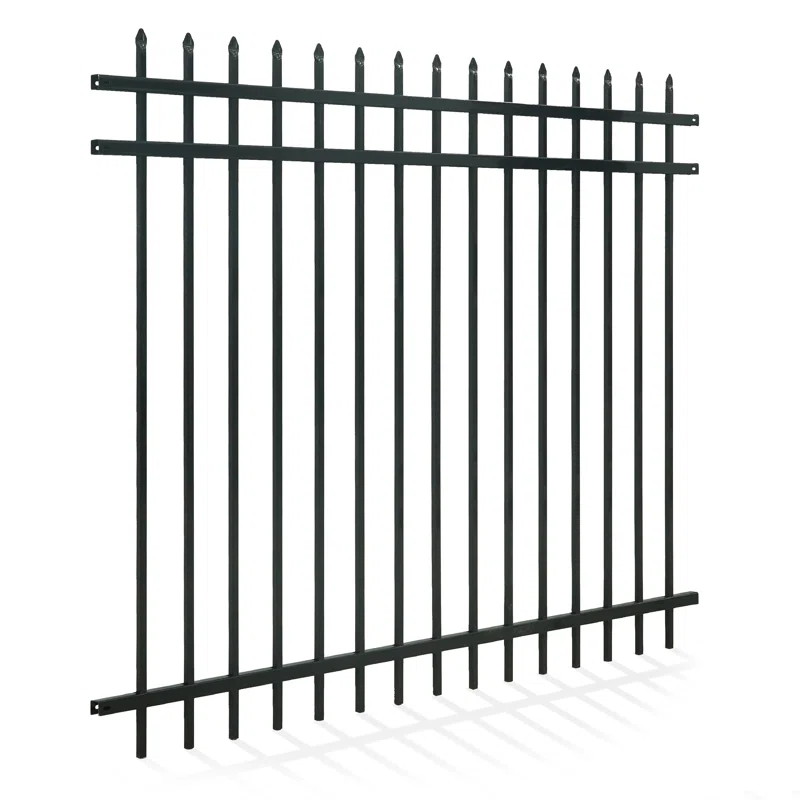Fencer Wire Fencer Wire 4/ 5/ 6FT H X 6FT W Heavy Duty Pinnacle Fence Barrier Panel, Anti-Rust Metal Fencing Panel