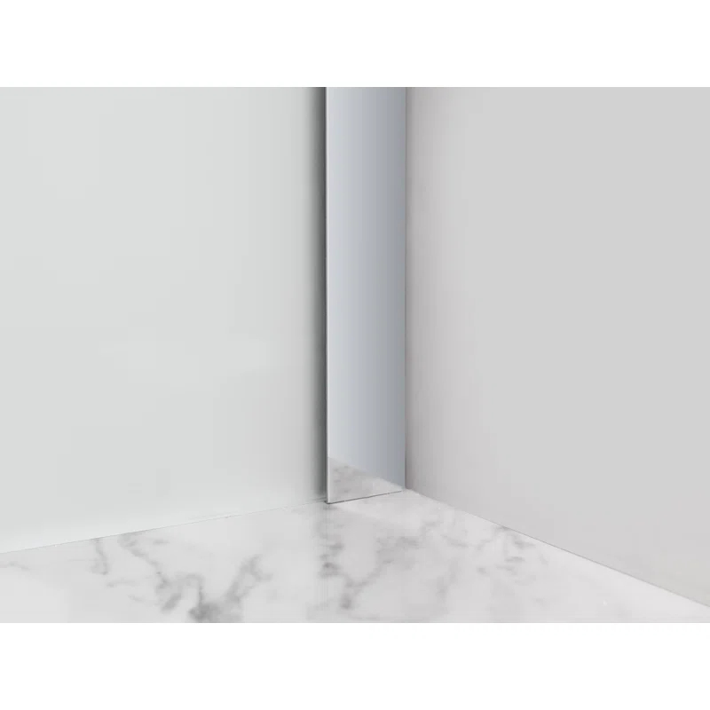 Aston SEN984FRUW.UC-CH-603080 Coraline XL 56" - 60" W x 30" D x 80" H Frameless Rectangle Sliding Shower Enclosure, Frosted Glass