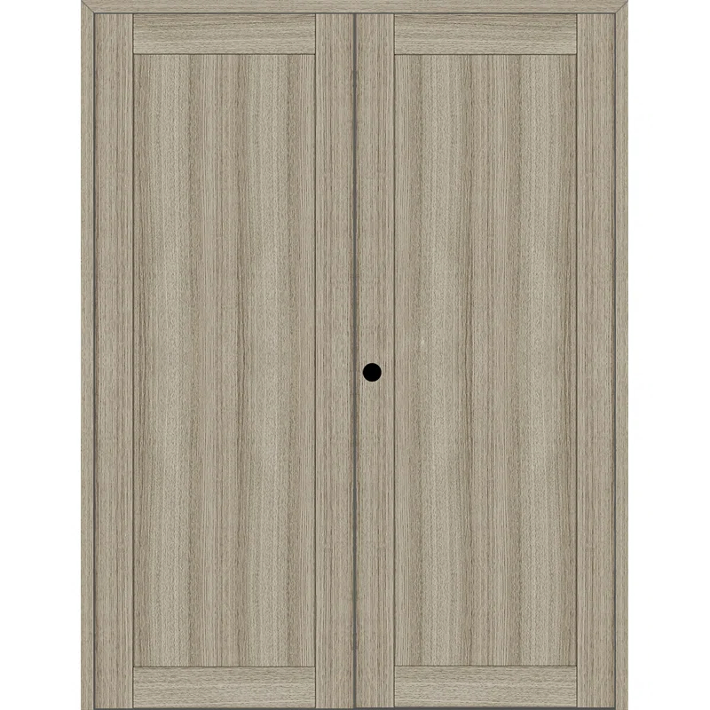 Belldinni 1 Panel Shaker Manufactured Wood Paneled Double Swing Interior Door
