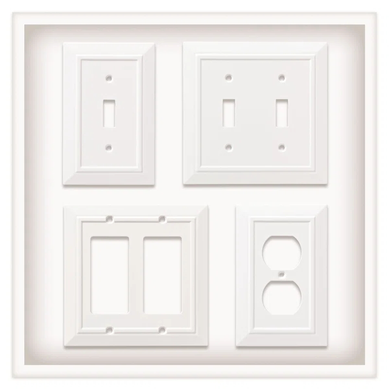 Franklin Brass Classic Beadboard 1-Gang Toggle Light Switch Wall Plate