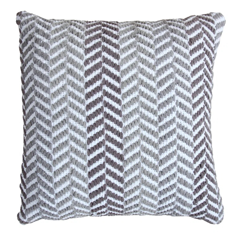AANNY Chevron Cotton Throw Pillow