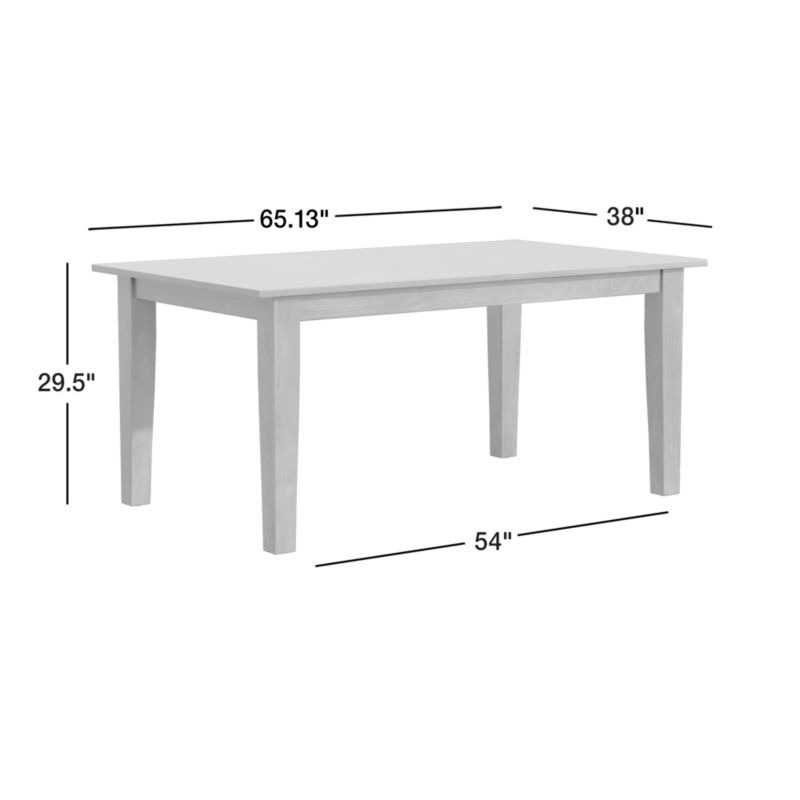 Basque 82"-118" Charcoal Grey Solid Wood Extendable Dining Table