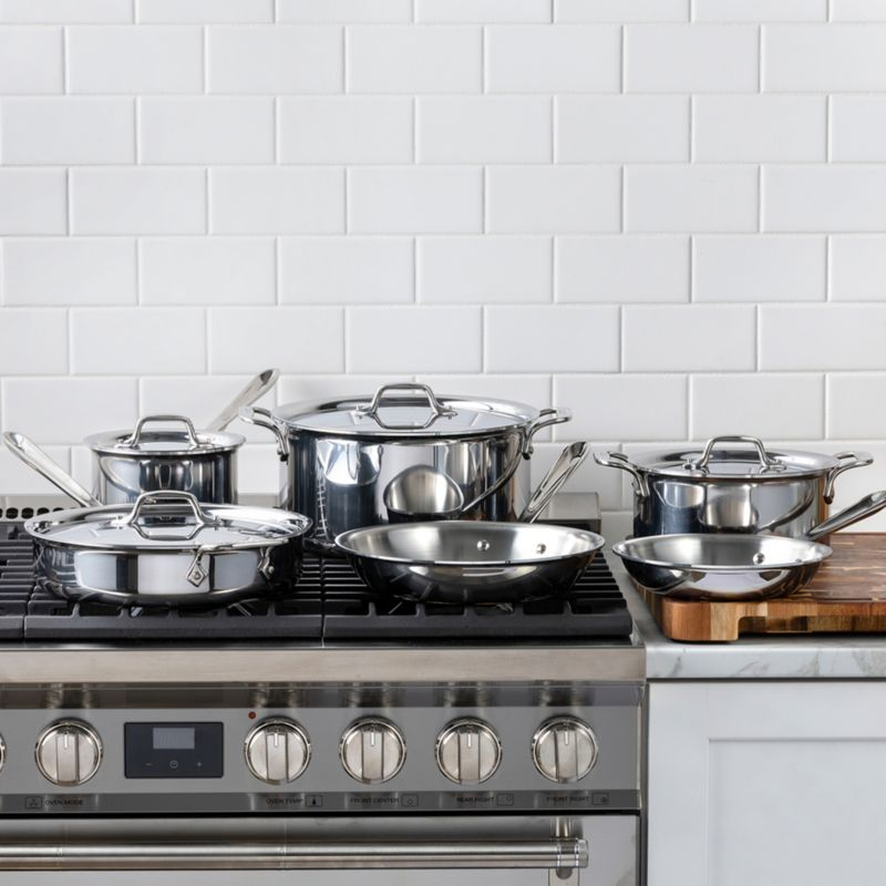 All-Clad © d3 Stainless Steel 10-Piece Cookware Set