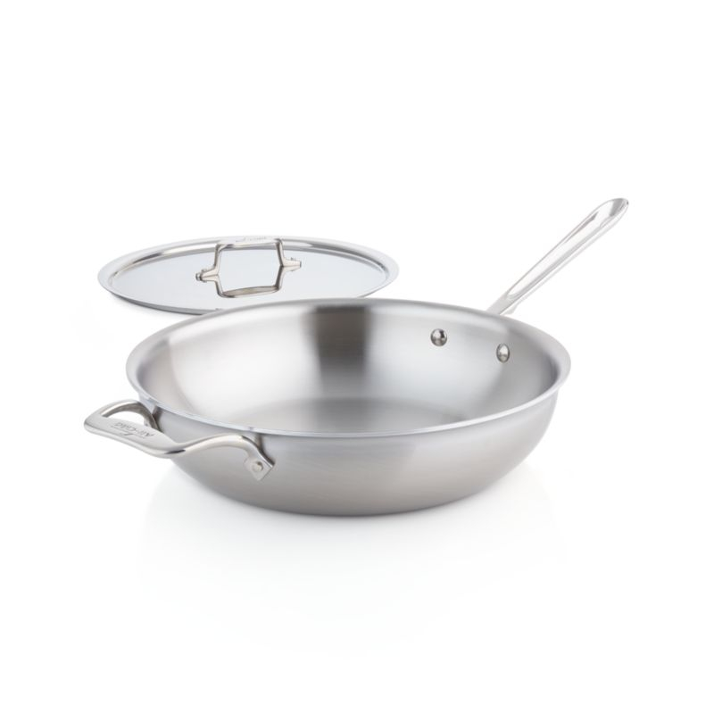 All-Clad ® d5 ® Brushed Stainless Steel 4-Qt Weekday Pan with Lid