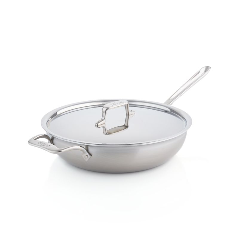 All-Clad ® d5 ® Brushed Stainless Steel 4-Qt Weekday Pan with Lid