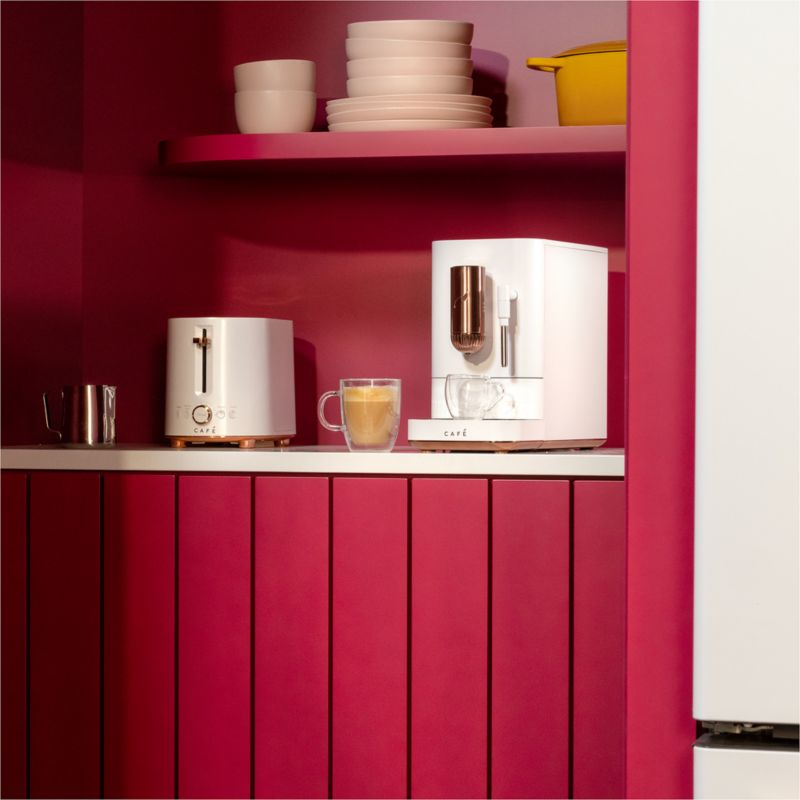 Café™ Matte White Affetto Automatic Espresso Machine
