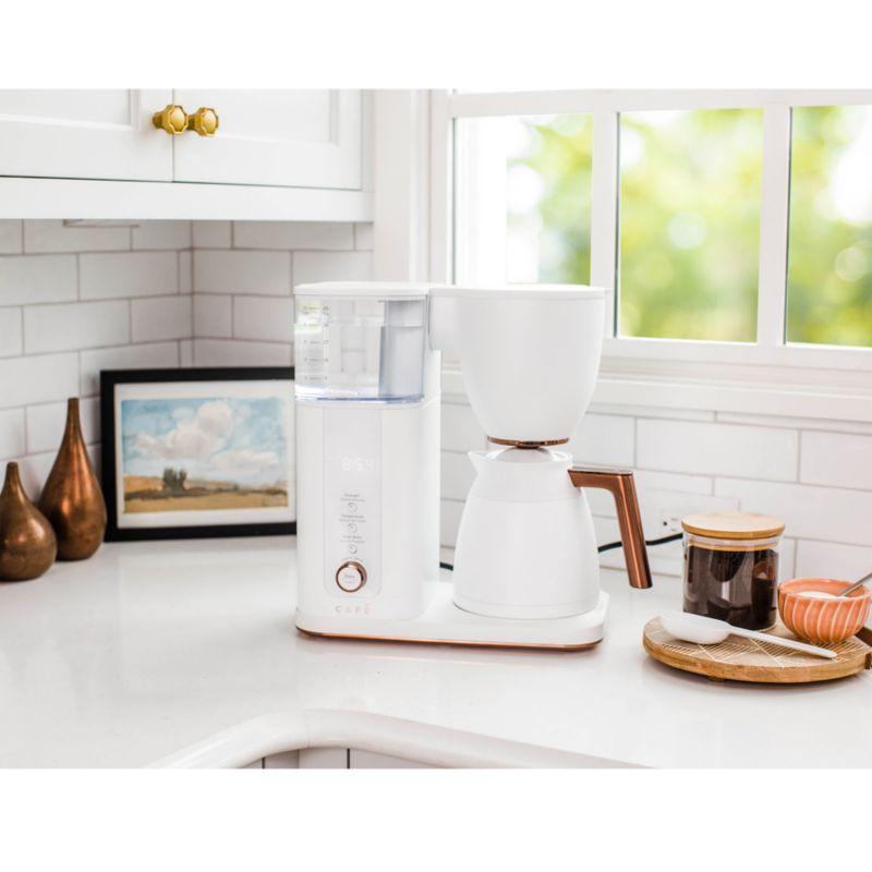 Café ™ Matte White 10-Cup Drip Coffee Maker with Thermal Carafe