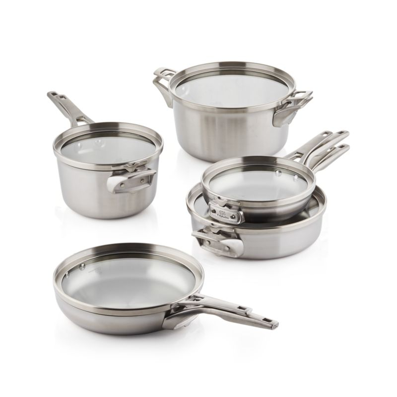 Calphalon ® Premier 10-Piece Space-Saving Stainless Steel Cookware Set