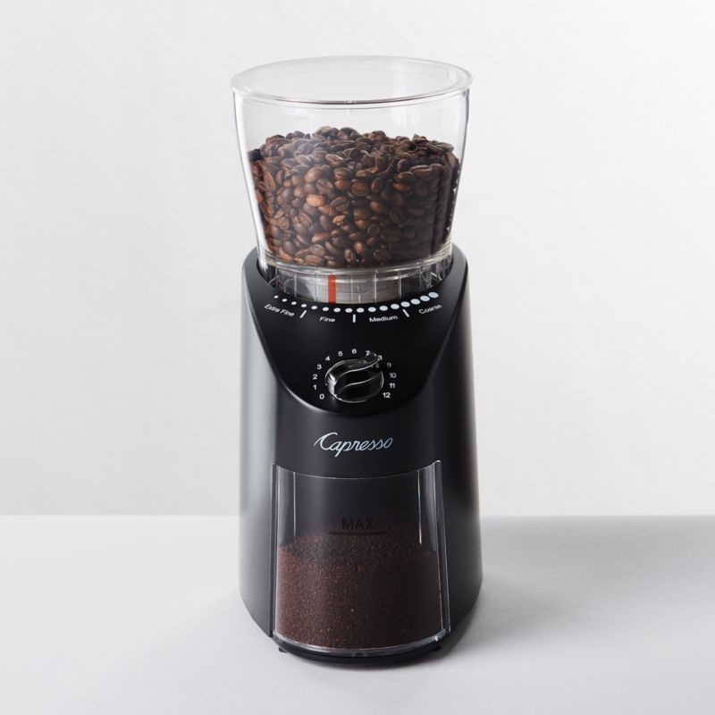 Capresso ® Infinity Plus Black Conical Burr Grinder