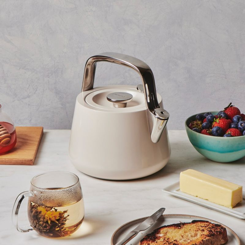 Caraway ® Cream Stovetop Whistling Tea Kettle