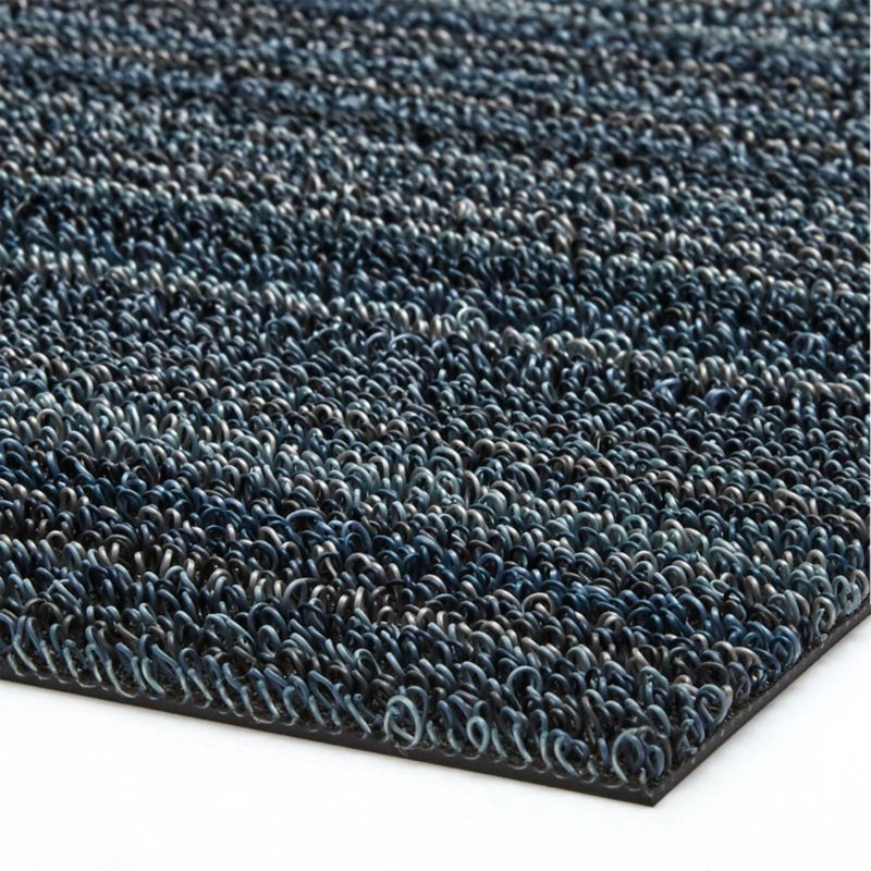 Chilewich ® Blue Stripe Woven Floormat 24"x72"