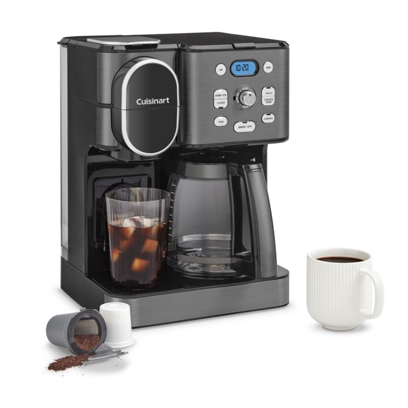 Cuisinart ® Coffee Center ® Black Stainless Steel 12-Cup Coffee Maker and Single Brewer