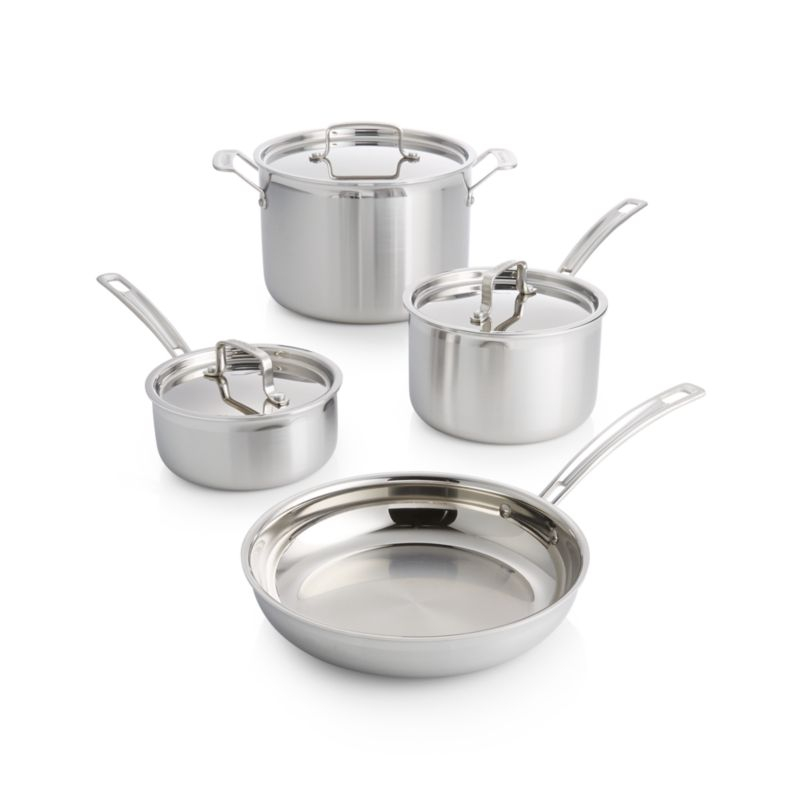 Cuisinart ® MultiClad Pro™ 7-piece Tri-Ply Stainless Steel Cookware Set