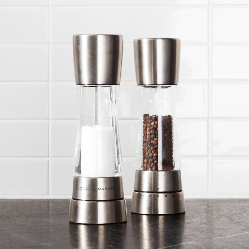 Cole & Mason Derwent Stainless Steel Adjustable Pepper Mill