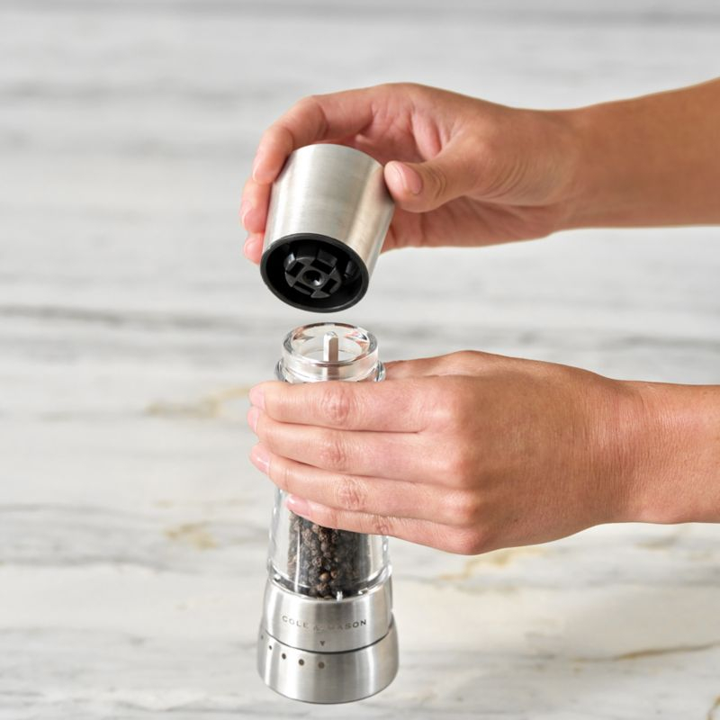 Cole & Mason Derwent Stainless Steel Adjustable Pepper Mill