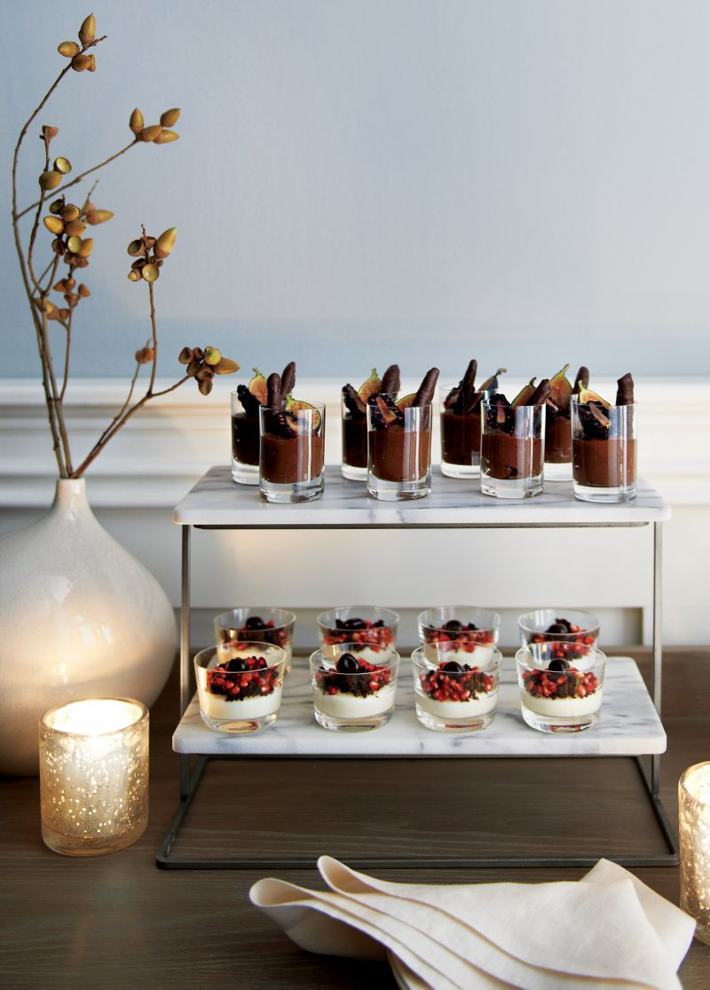 French Kitchen Marble 2-Tier Server
