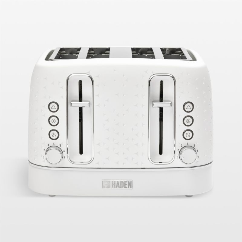 HADEN Starbeck White 4-Slice Toaster