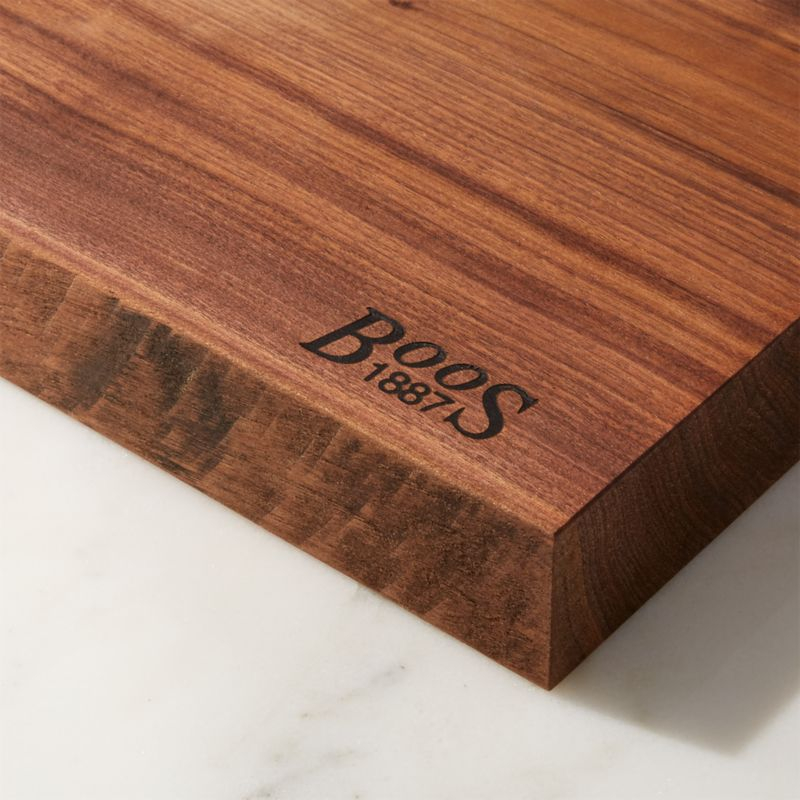 John Boos 21"x12" Rustic Edge Walnut Cutting Board