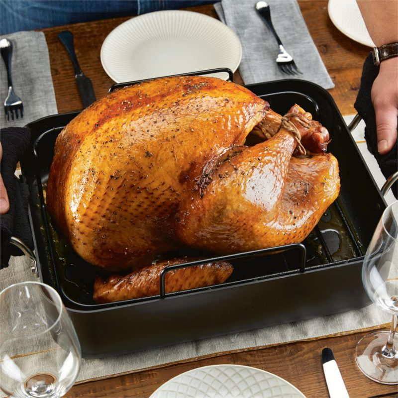 KitchenAid Hard-Anodized Aluminum Non-Stick Roasting Pan with Rack