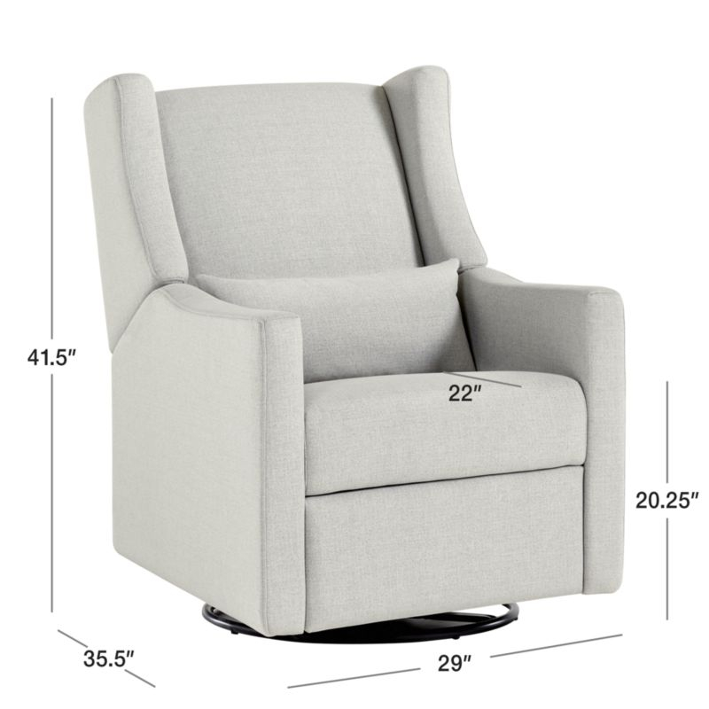 Babyletto Kiwi Cream Electronic Swivel Glider Power Recliner Nursery Chair