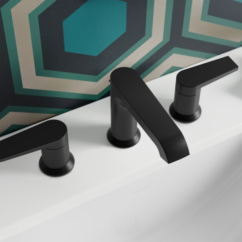 Kohler ® Hint ® Widespread Matte Black Bathroom Sink Faucet