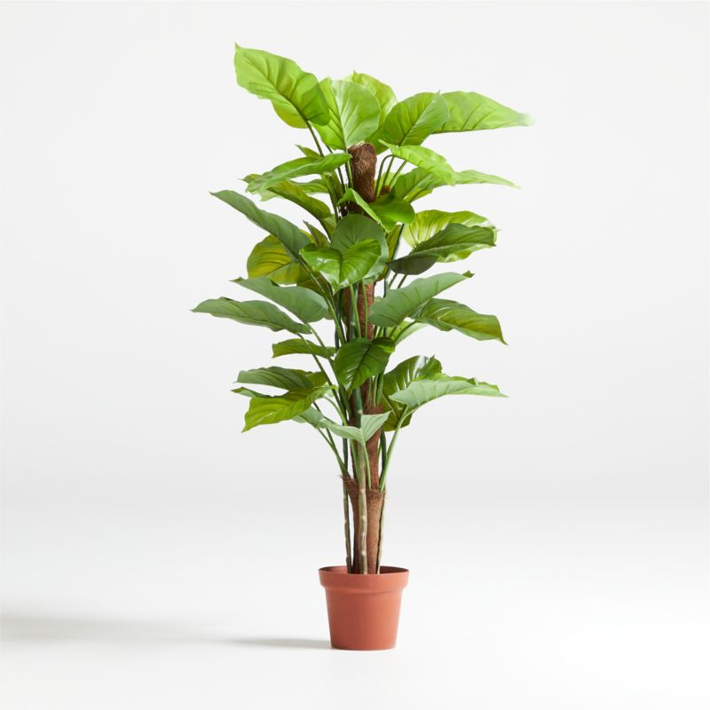 52" Faux Large Leaf Philodendron Plant