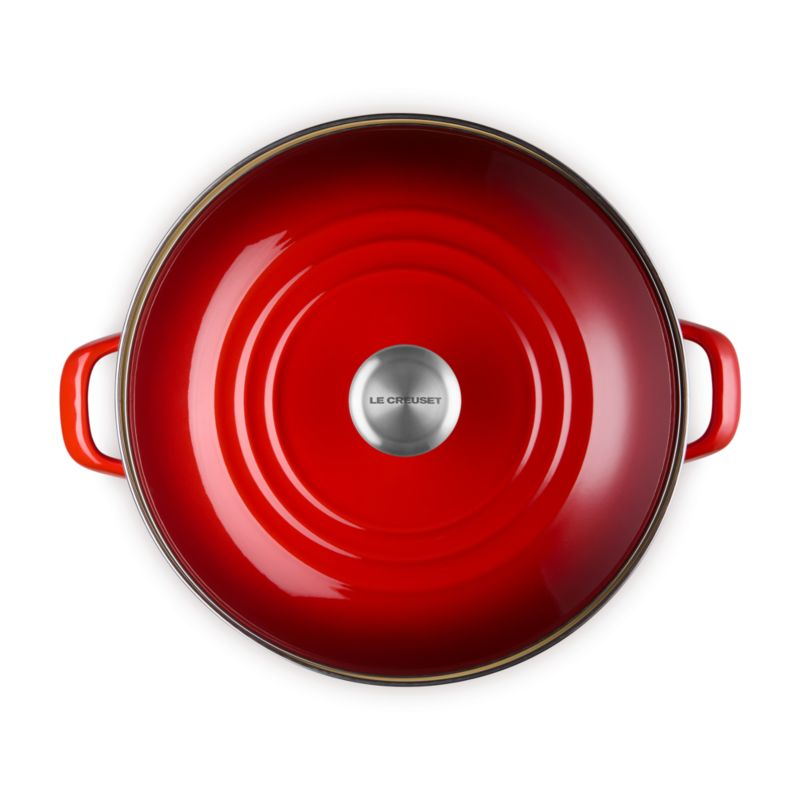Le Creuset ® 16-Qt. Cerise Enameled Stockpot with Stainless Steel Knob