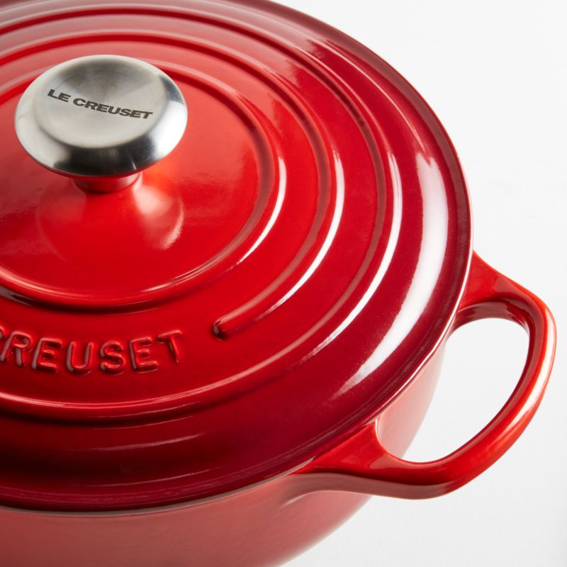 Le Creuset ® Signature 3.5-Qt. Cerise Enameled Cast Iron Sauteuse Oven