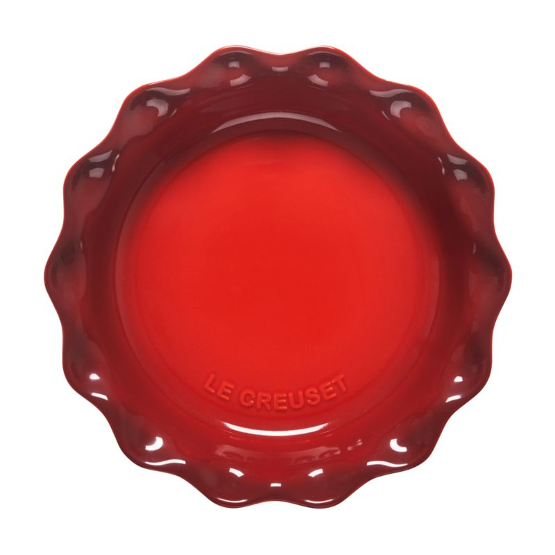 Le Creuset ® Heritage 9" Cerise Ceramic Pie Dish
