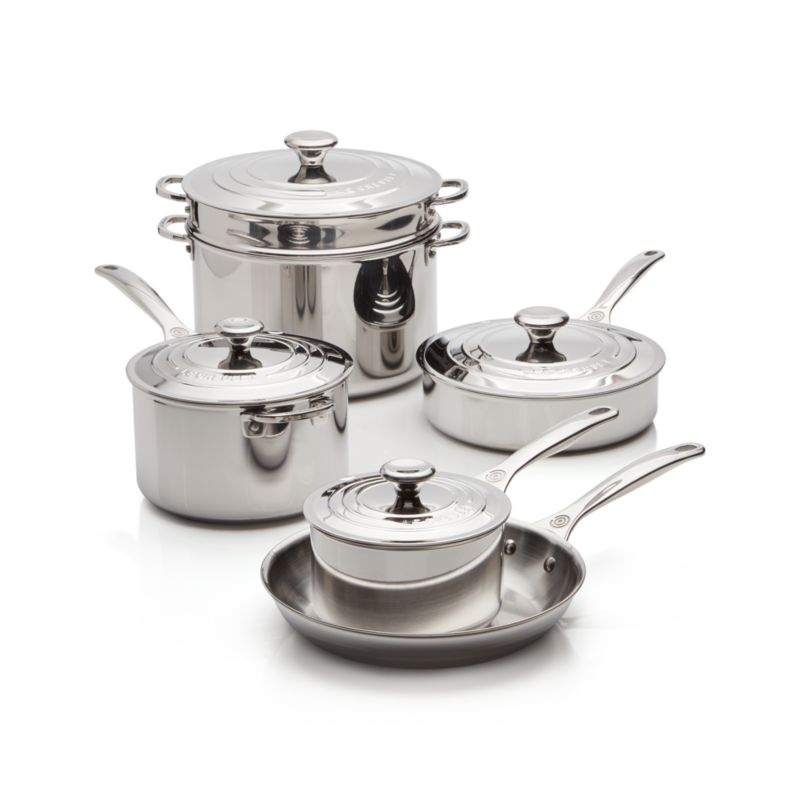 Le Creuset ® Signature Stainless Steel 10-Piece Cookware Set
