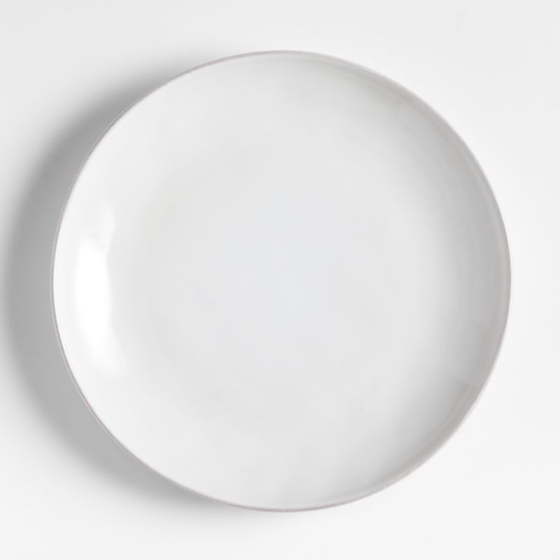 Marin White Stoneware Coupe Dinner Plate, Set of 8
