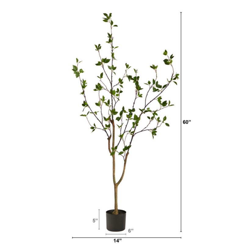 Faux Minimalist Citrus Tree 5'