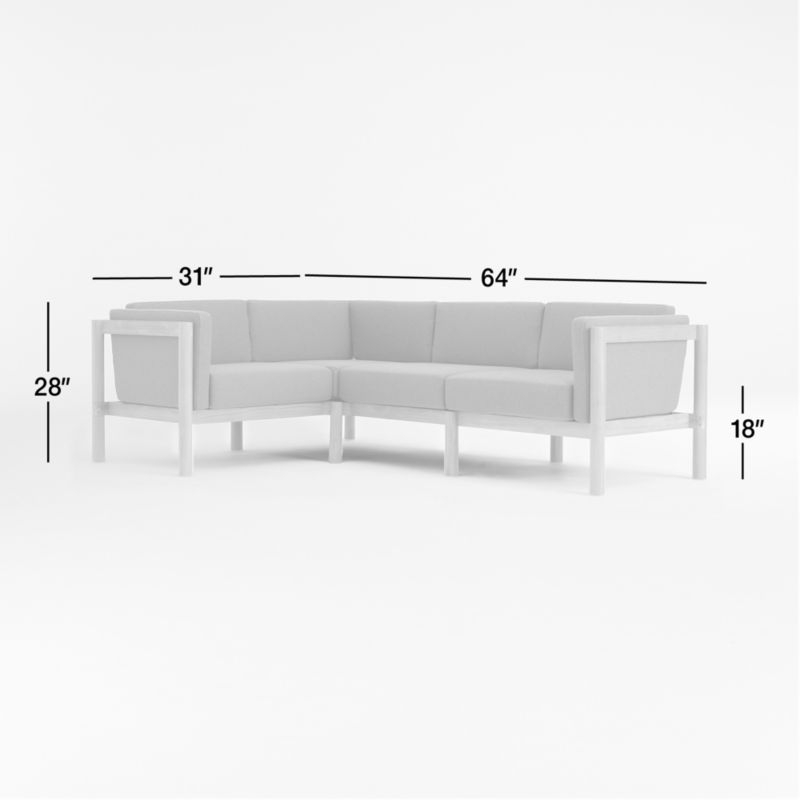 Neighbor ™ Haven Leaf Green 4-Piece Outdoor Sectional