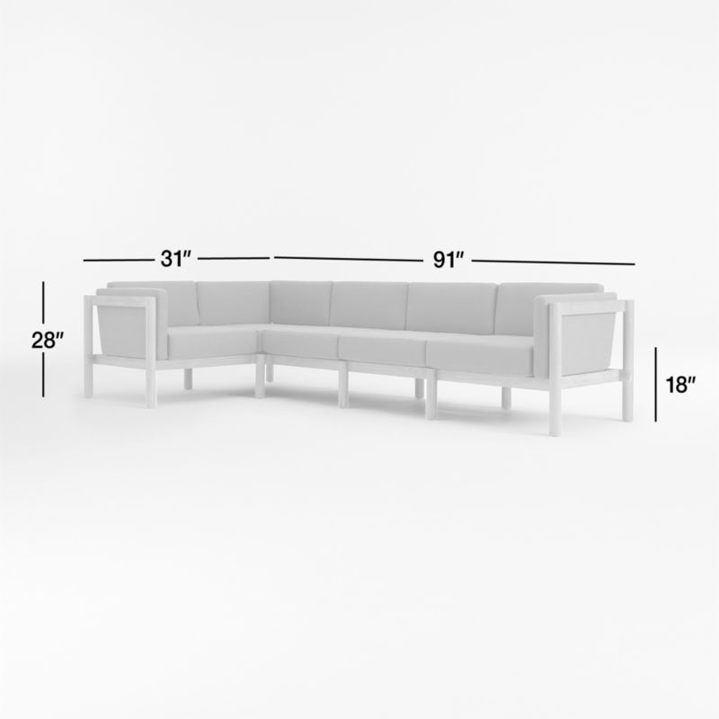 Neighbor ™ Haven Greystone 5-Piece Outdoor Sectional
