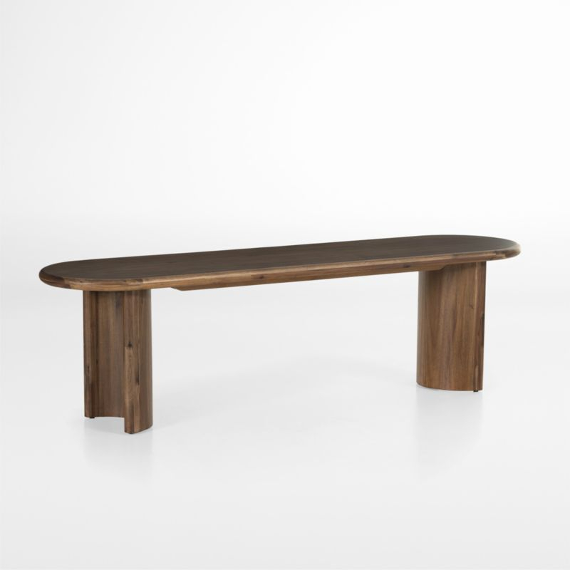 Haiden Seasoned Brown Acacia 72'' Dining Bench