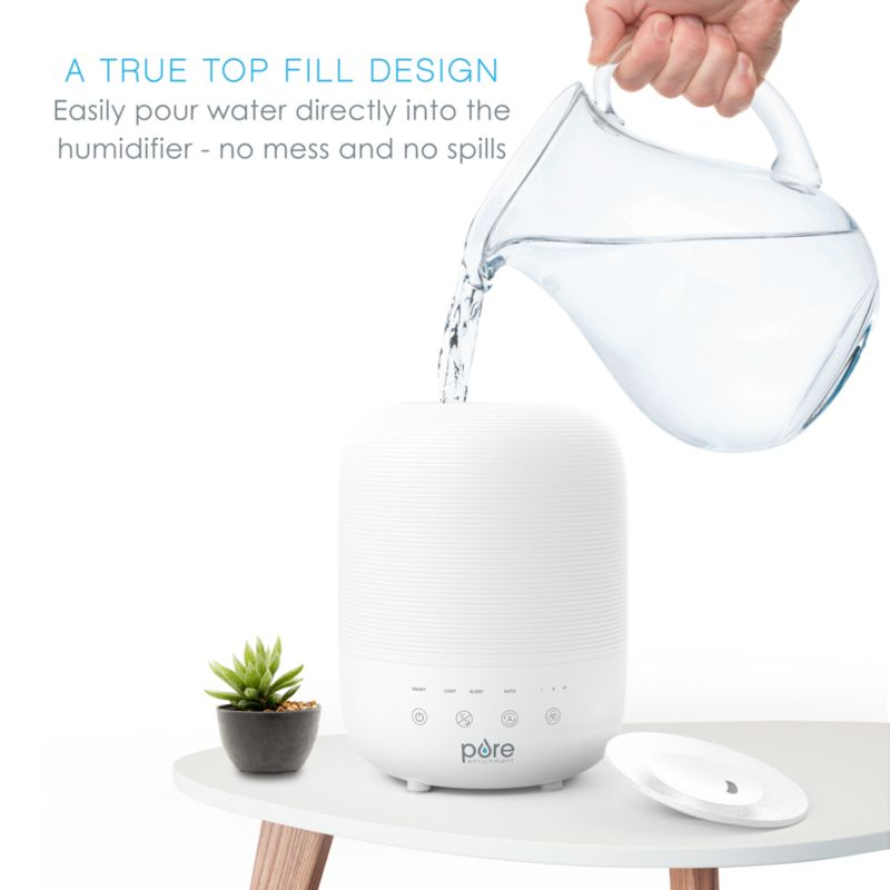 Pure Enrichment HUME Sense Top-Fill Humidifier with Auto Mode Humidity Sensor