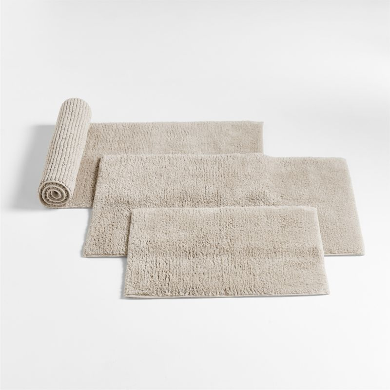 Rylan Organic Cotton Natural Taupe Bath Mat 24"x36"