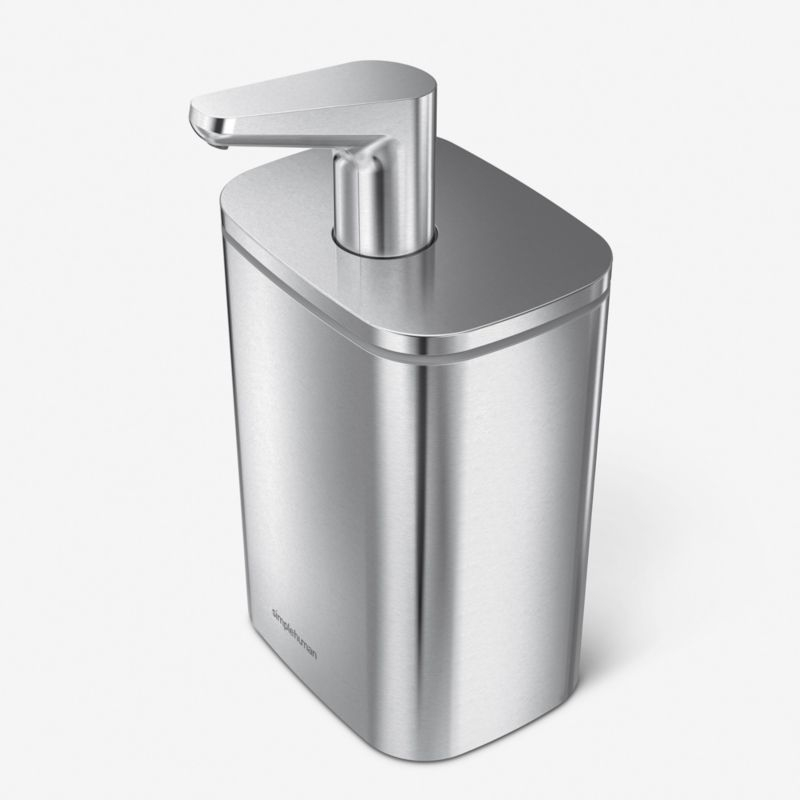 Simplehuman 16oz Pulse Pump, Kitchen Hand Soap Dispenser, Brushed Stainless Steel