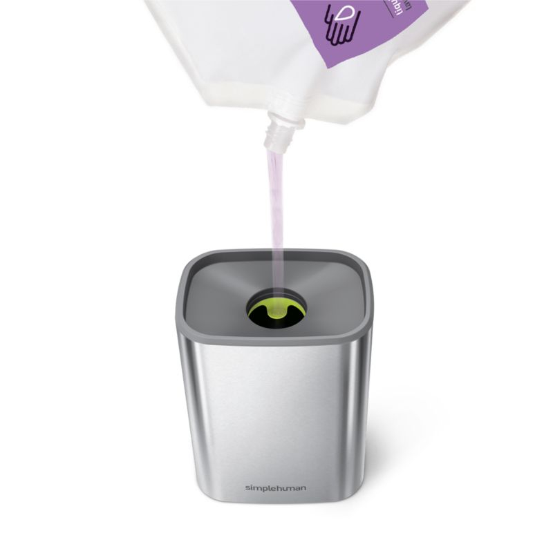 Simplehuman 16oz Pulse Pump, Kitchen Hand Soap Dispenser, Brushed Stainless Steel