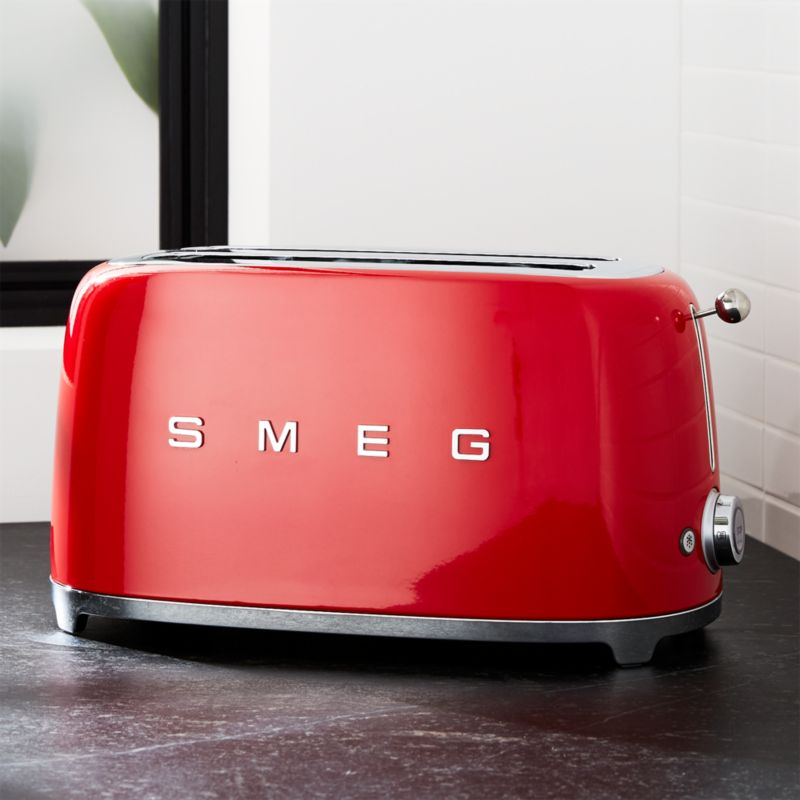 SMEG Red 4-Slice Retro Toaster