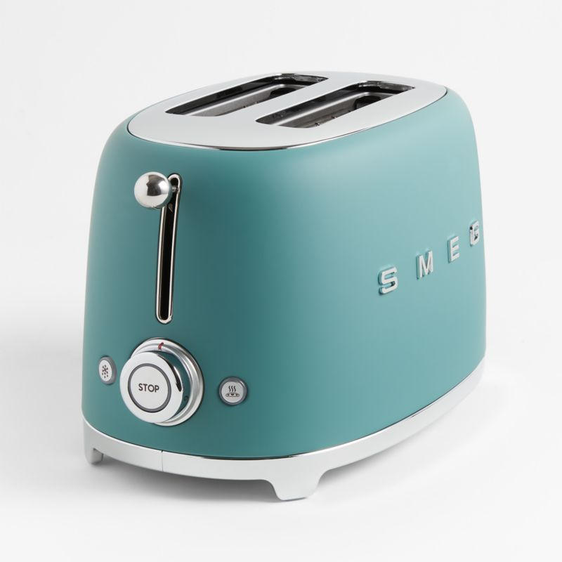 SMEG Matte Jade Green 2-Slice Retro Toaster